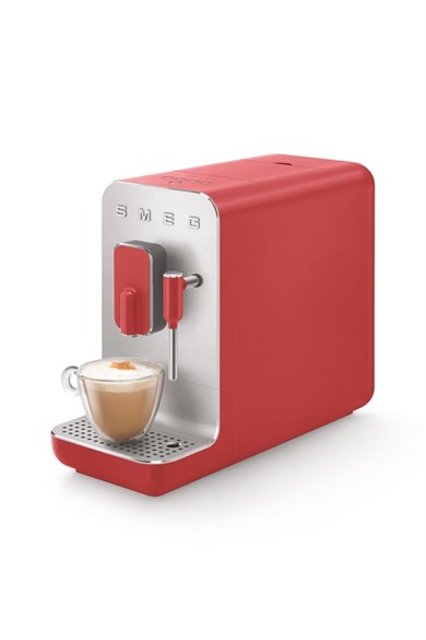 50's Style Bcc02 Espresso Otomatik Kahve Makinesi Mat Kırmızı
