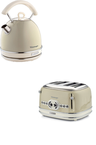 ARIETEAriete Vintage Kettle ve İki Hazneli Ekmek Kızartma Makinesi Bej00C015603AR056SIS014016