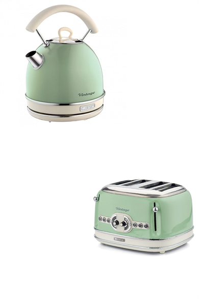 ARIETEAriete Vintage Kettle ve İki Hazneli Ekmek Kızartma Makinesi Yeşil00C015604AR056SIS014017