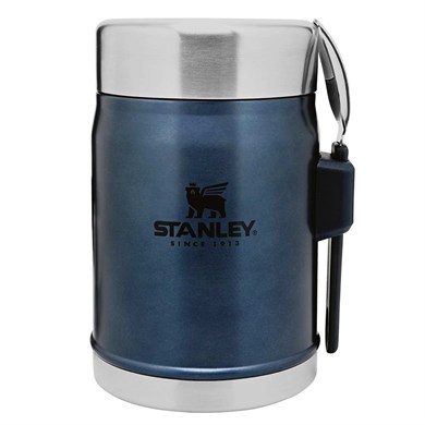 StanleyStanley Klasik Paslanmaz Çelik Yemek Termosu Kaşıklı 0,40 LT Mavi10-09382-006