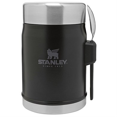 StanleyStanley Klasik Paslanmaz Çelik Yemek Termosu Kaşıklı 0,40 LT Siyah10-09382-005